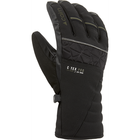 Cairn Olympus Pro R Men's Ski & Snowboard Gloves - Black Khaki