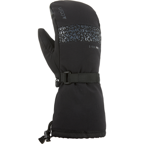 Cairn Makalu In Pro Long Ski & Snowboard Mittens - Black Leopard