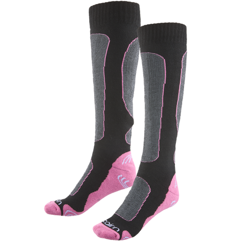 Cairn Spirit Ski Socks - Black Pink