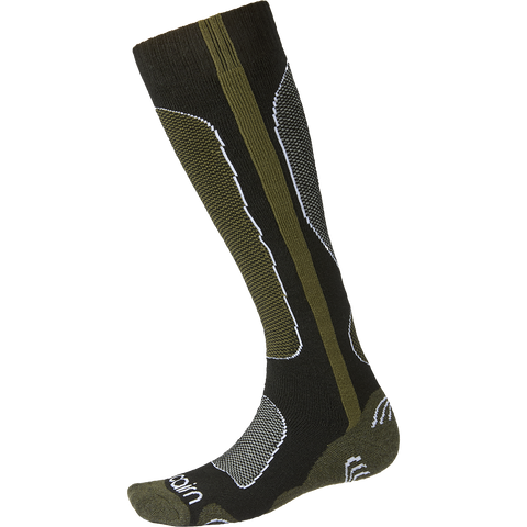 Cairn Spirit Ski Socks - Black Khaki