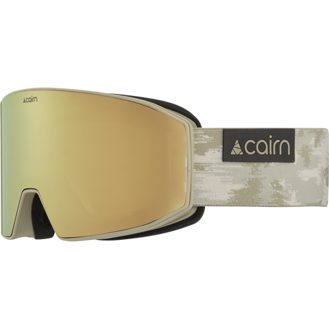 Cairn Bera L Pure CLX3 Magnetic Ski & Snowboard Goggles - Mat Light Khaki