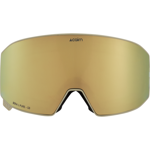 Cairn Bera L Pure CLX3 Magnetic Ski & Snowboard Goggles - Mat Light Khaki