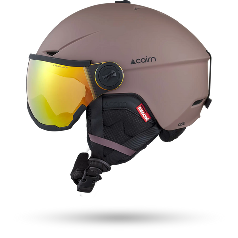 Cairn Rise II Visor Ski & Snowboard Helmet - Mat Cacao