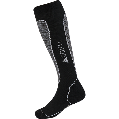 Cairn Primaloft Ski Socks - Black White