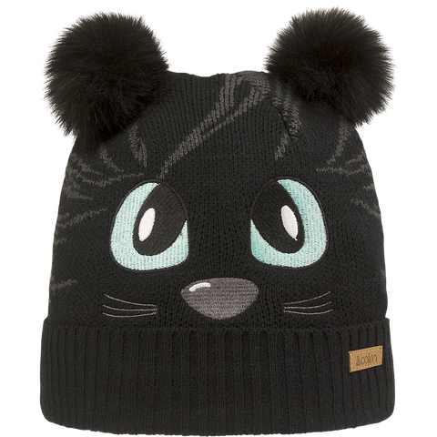 Cairn Axel J Kids' Bobble Hat - Black Tiger