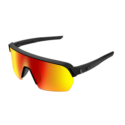 Cairn Roc Light Sports Sunglasses - Mat Black Red