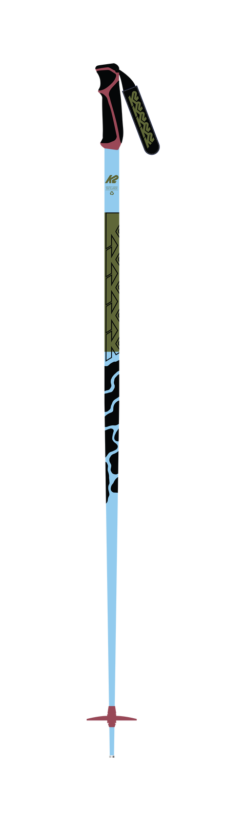 K2 Freeride 16 Blue Ski Poles 2024