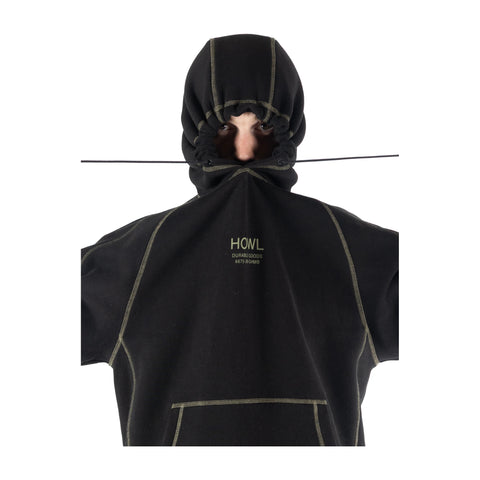 Howl DWR Logo Hoodie in Black – back