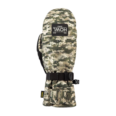 Howl Fairbanks Mitt in Glitch Camo – back of hand