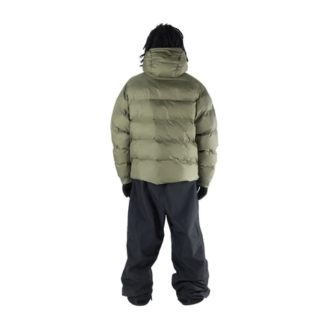Howl Puffy Jacket in Army – back