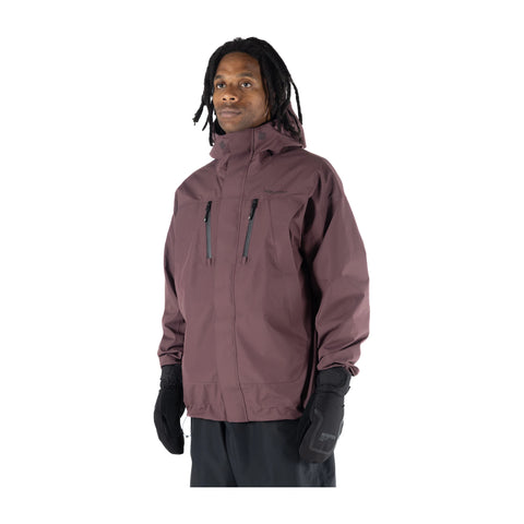 Howl Shell Jacket in Plum – front