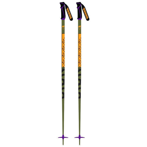 K2 Freeride 18 Green Ski Poles 2024
