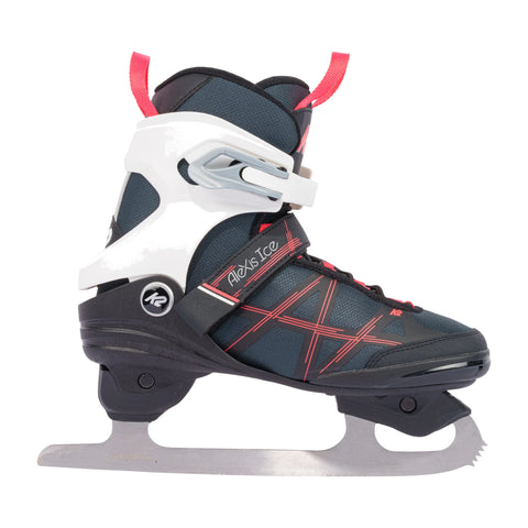 K2 Alexis Figure Blade Women's Ice Skates 2027 in Grey / Pink – side view