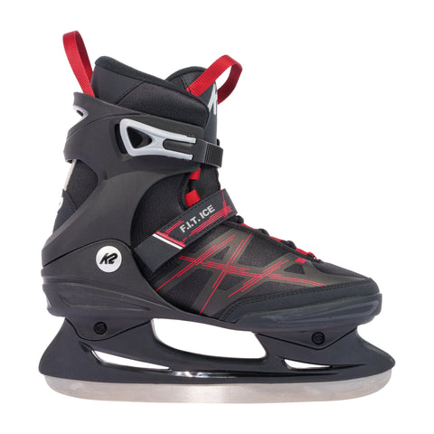 K2 F.I.T. Men's Ice Skates 2027 in Black / Red – side view