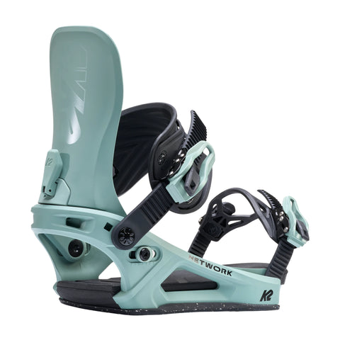 K2 Network Women's Snowboard Bindings 2027 in Moss