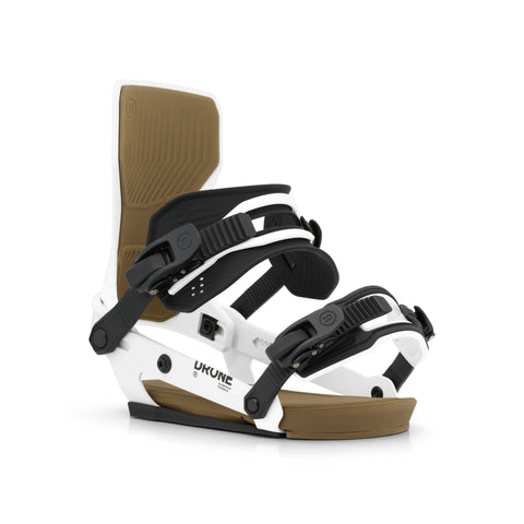 Ride Drone Snowboard Bindings 2027 in White – outside side view