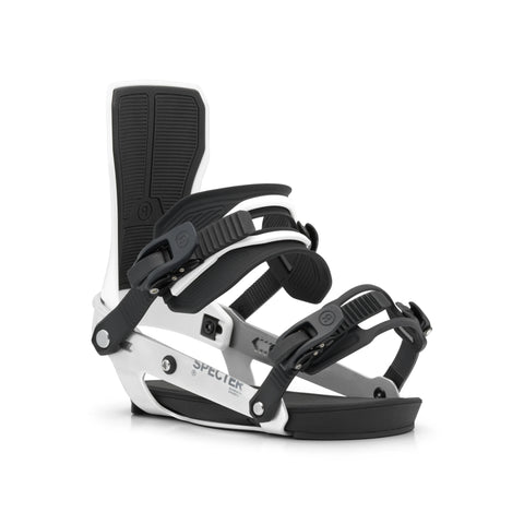 Ride Specter Snowboard Bindings 2027 in Chrome – outside side view
