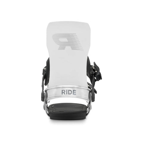 Ride Specter Snowboard Bindings 2027 in Chrome – rear view of highback
