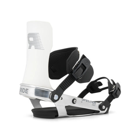 Ride Specter Snowboard Bindings 2027 in Chrome – three-quarter view