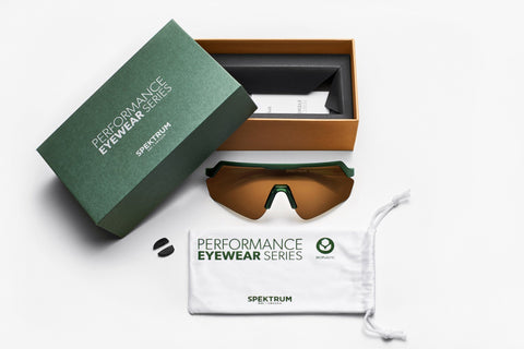 Spektrum Blankster Bio Sunglasses / Moss Green / Brown Bio-Based Performance Eyewear