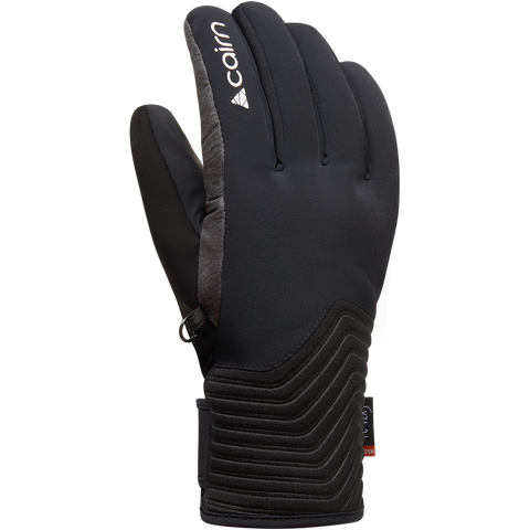 Cairn Elena Pure Fit Ski & Snowboard Gloves - Black Dark Grey Chine