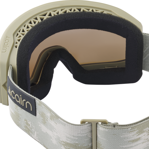 Cairn Bera L Pure CLX3 Magnetic Ski & Snowboard Goggles - Mat Light Khaki