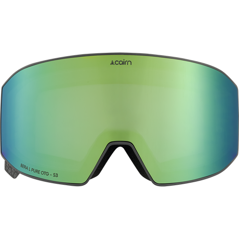 Cairn Bera L Pure OTG CLX3 Magnetic Ski & Snowboard Goggles - Mat Coal