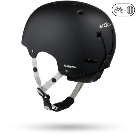 Cairn Darwin Ski & Snowboard Helmet - Mat Black Agate Gray