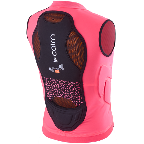 Cairn Proride D3O J Kids' Back Protector - Fluo Pink