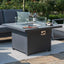 Maze Amalfi 2 Seat Sofa Dining Set with Square Fire Pit Table