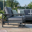 Maze Amalfi 2 Seat Sofa Dining Set with Square Fire Pit Table