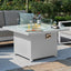 Maze Amalfi 2 Seat Sofa Dining Set with Square Fire Pit Table