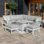 Maze Amalfi Small Corner Dining with Square Fire Pit Table