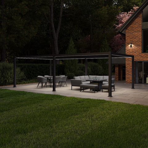 Maze Como Pergola Aluminium 78x40 Frame Only / Grey