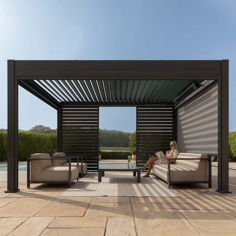 Maze Eden Pergola Aluminium Rectangular 30x40 - Frame Only