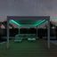 Maze Como Pergola Aluminium Square 30x30 with 4 Drop Sides