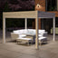 Maze Como Pergola Aluminium Square 30x30 with 4 Drop Sides