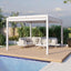 Maze Como Pergola Aluminium Square 30x30 with 4 Drop Sides