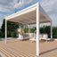 Maze Como Pergola Aluminium Square 30x30 with 4 Drop Sides