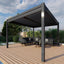 Maze Como Pergola Aluminium Square 40x40 with 4 Drop Sides