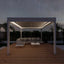 Maze Como Pergola Aluminium Square 40x40 with 4 Drop Sides