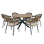 Maze Bali 6 Seat Round Dining Set - 140cm