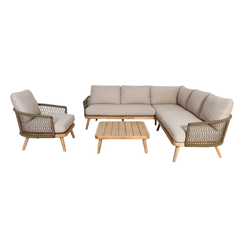 Maze Bali Corner Sofa Set & Lounge Chair