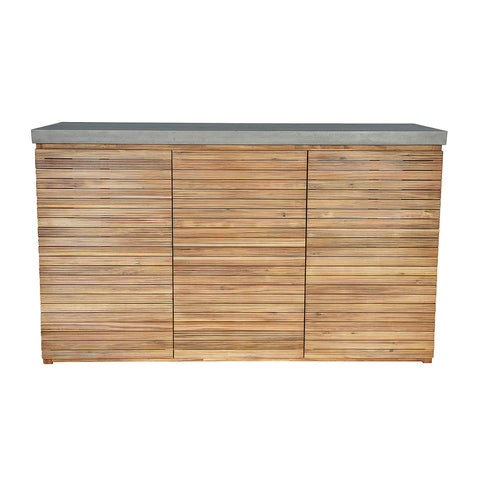 Maze Bali Outdoor Kitchen Bar Unit For 3 Stools 180x60x107