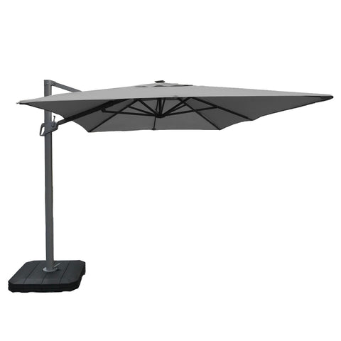 Maze Atlas Cantilever Parasol 2.4m x 3.3m Rectangular - With LED Lights & Cover