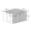 Maze Outdoor Cover for 6 Seat Rectangular & Oval Dining Set