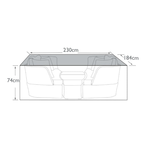 Maze Outdoor Cover for Cheltenham/Cotswold Daybed