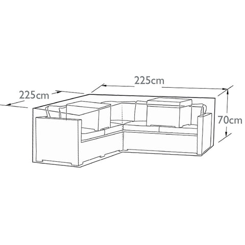 Maze Outdoor Cover for Corner Group (L-Shaped)