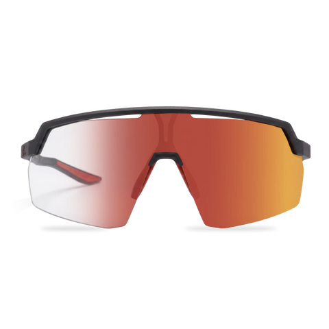 Cairn Core Evolight Photochromic Sports Sunglasses - Mat Metallic Black Red