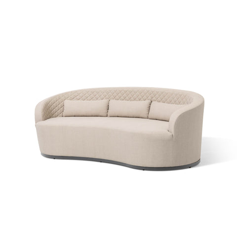 Maze Ambition Curve 3 Seater Sofa Daybed With Curved Footstool